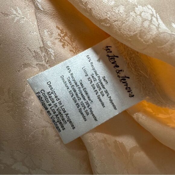 NWT women’s FOR LOVE & LEMONS X ANTHROPOLOGIE Karissa peach pink gown size 4 - Picture 10 of 11
